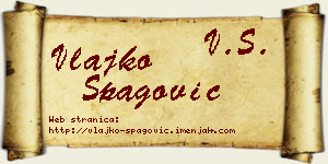 Vlajko Špagović vizit kartica